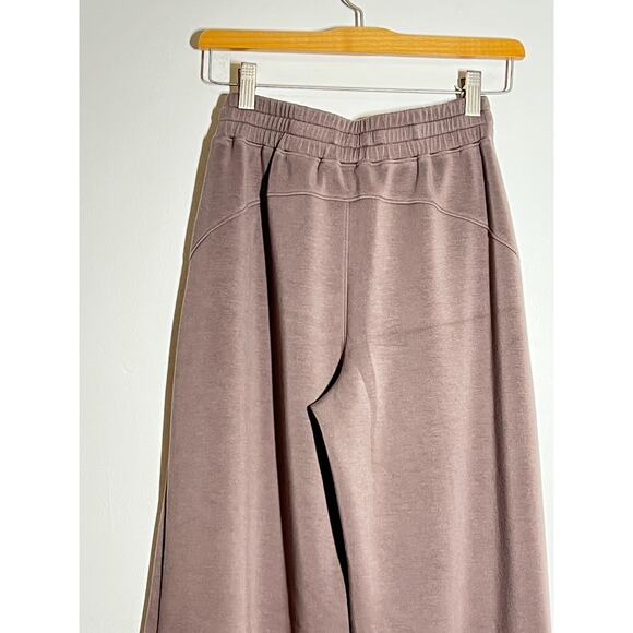 Spanx Air Essentials EUC Taupe Wide Leg Pant Elastic Waist Drawstring Tie SOFT S - Picture 4 of 7